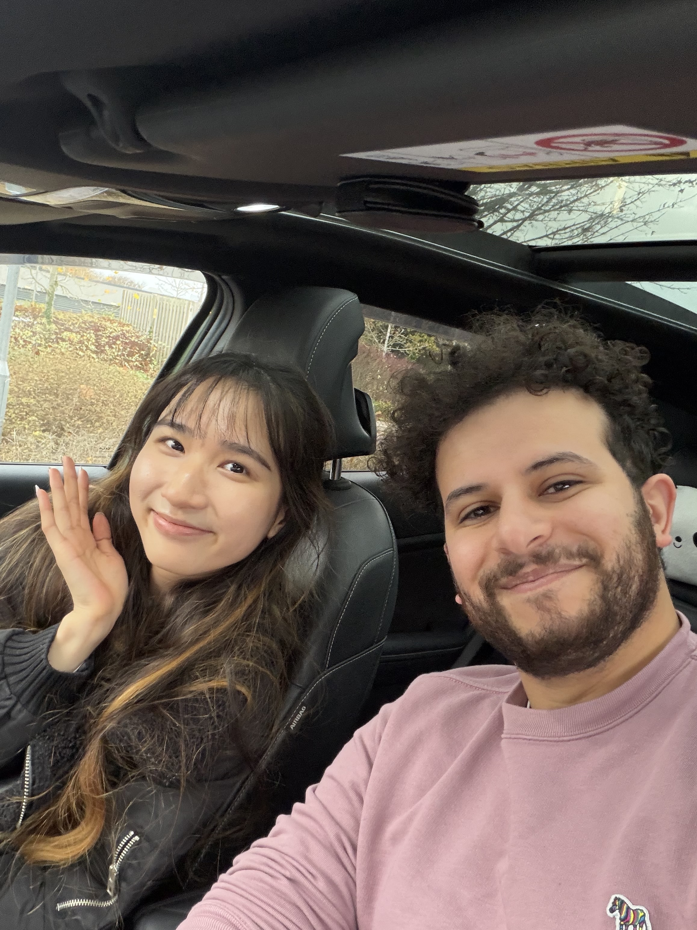 Lesson selfie in the car