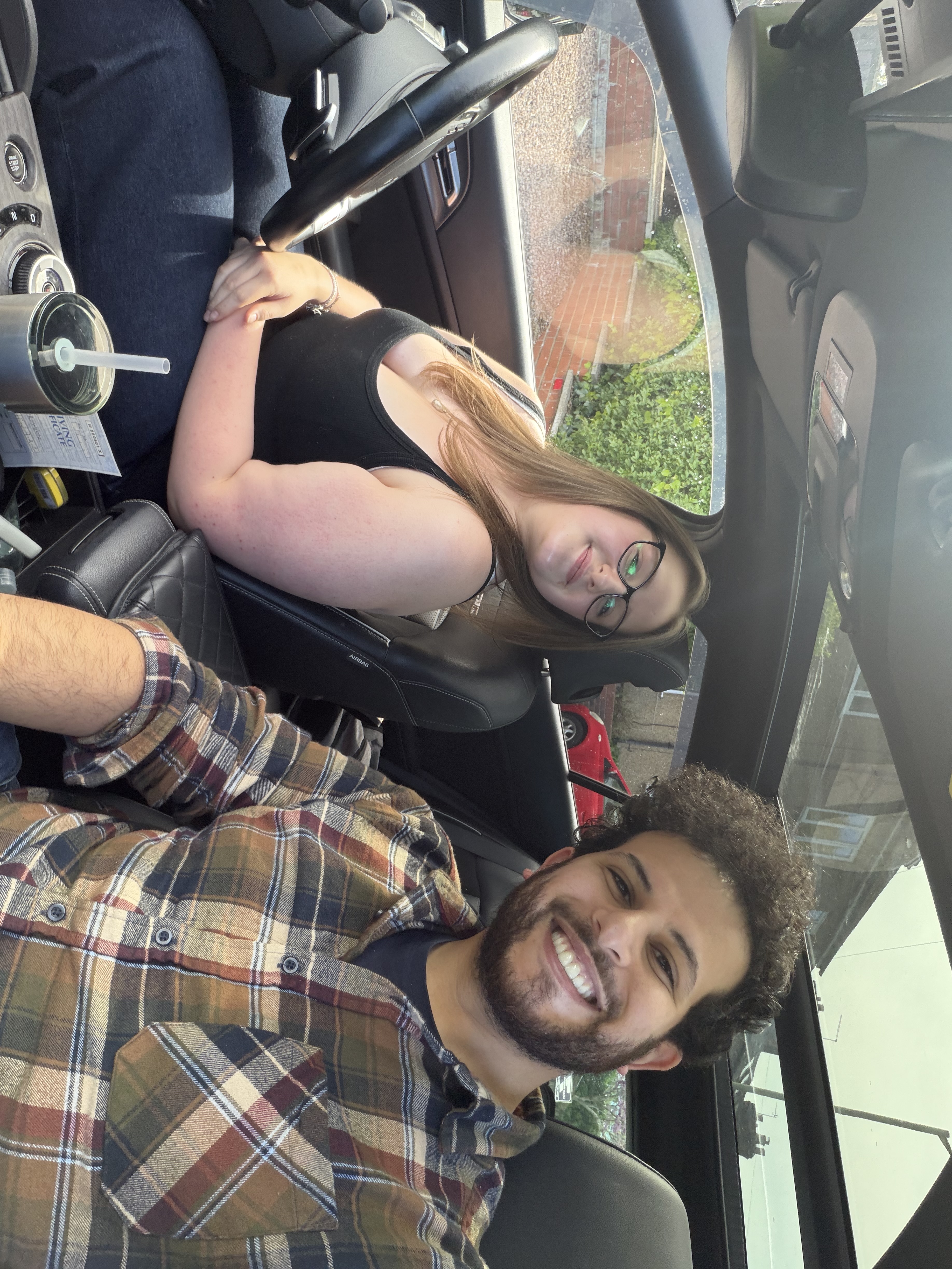 Student at the wheel building confidence